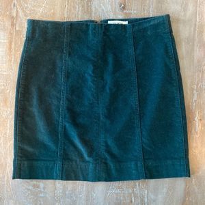 Green Corduroy Skirt Size 26'' Waist